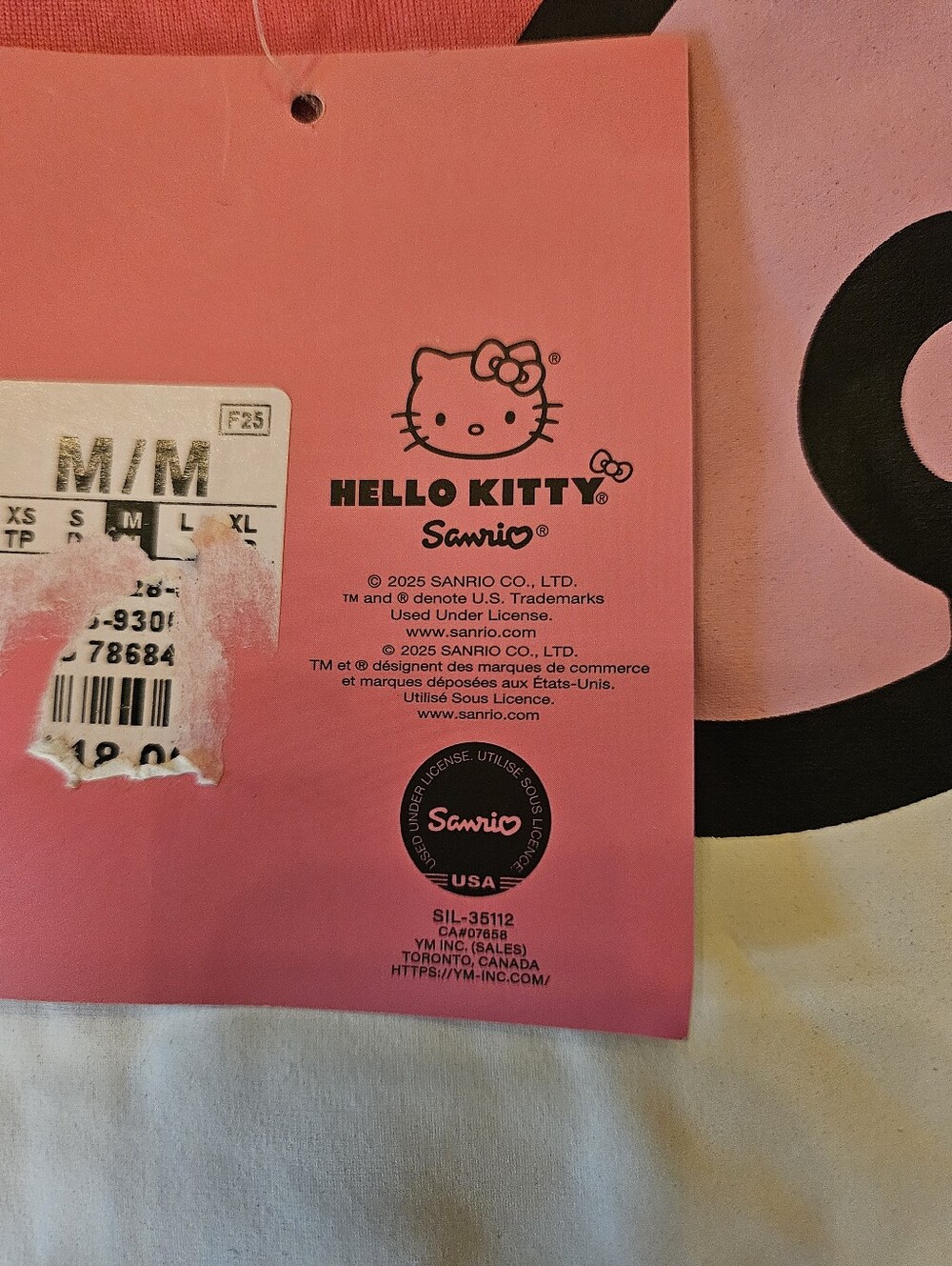 Hello Kitty Cropped Tee, NWT - Picture 3 of 5